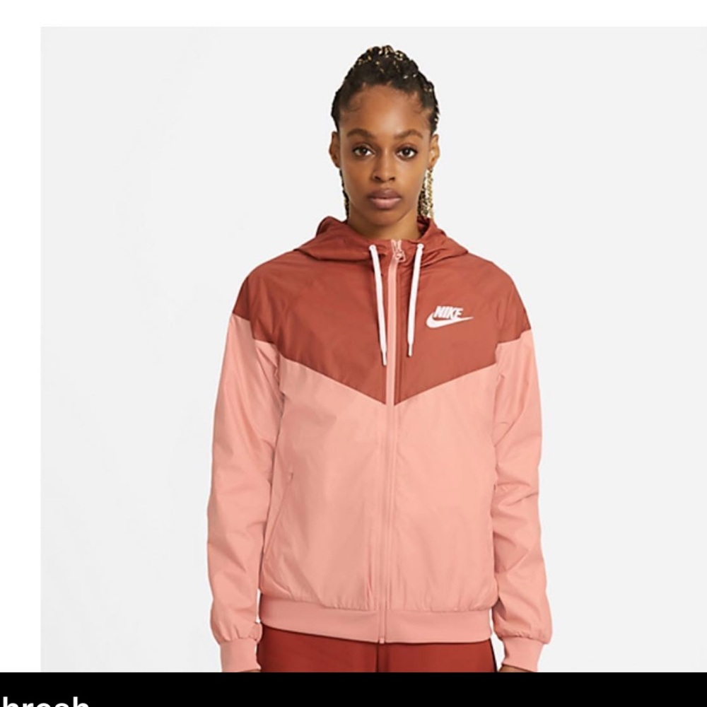Nike Sportswear Windrunner Women's Windbreaker Pink/Brown Size Large